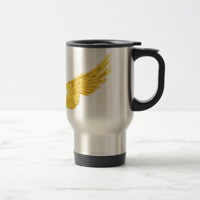 Caneca Térmica Falln Ouro Angel Wings (Direita)