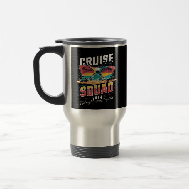 Caneca Térmica Família Cruise Squad 2024 Summer Vacation Matching (Esquerda)