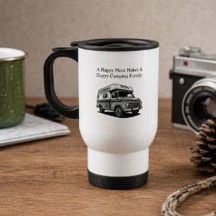 Caneca Térmica Família Feliz Acampamento Feliz Mãe Alegria Ao Ar