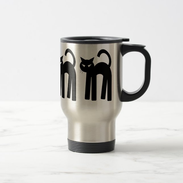 Caneca Térmica Famosa de Gata Negra Pagan Mug Wiccan Cup (Direita)