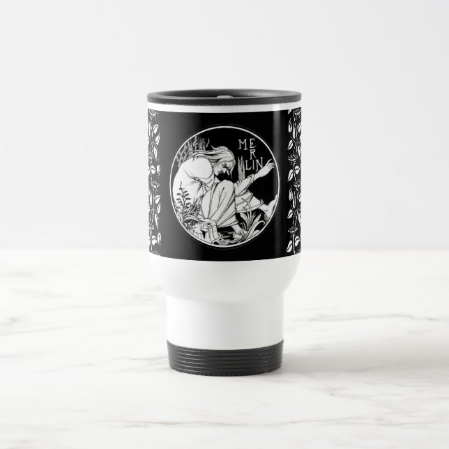 Caneca Térmica Fantasia Merlin Art Nouveau (Centro)