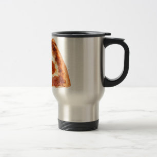 Caneca Térmica Fatia de pizza de pepperoni clássica da SlipperyJo