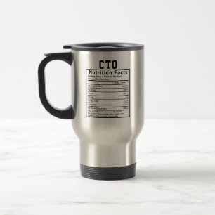 Caneca Térmica Fatos engraçados sobre nutrição de CTO Presente pa