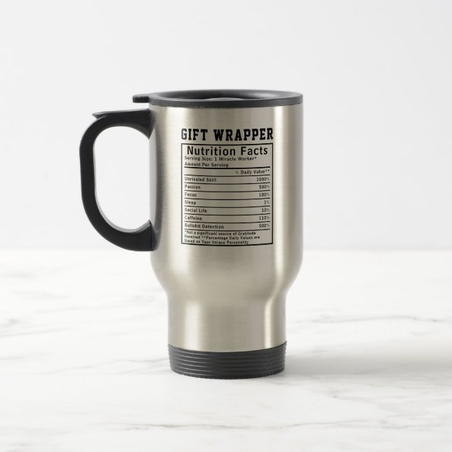 Caneca Térmica Fatos Nutricionais do Envolvedor de Presentes Engr (Esquerda)