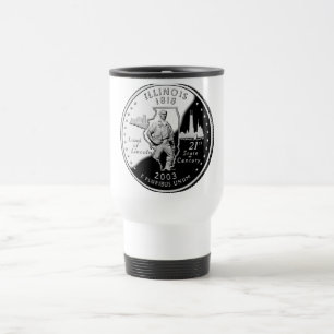 Caneca Térmica Faux Illinois State Quarter