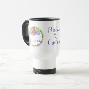 Caneca Térmica Favor personalizado de noiva de bolinho de Rosa