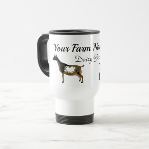Caneca Térmica Fazenda Personalizada de Cabra Dairy Dairy Goat da