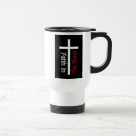 Caneca Térmica Fé Na Cruz Cristã Sanguínea