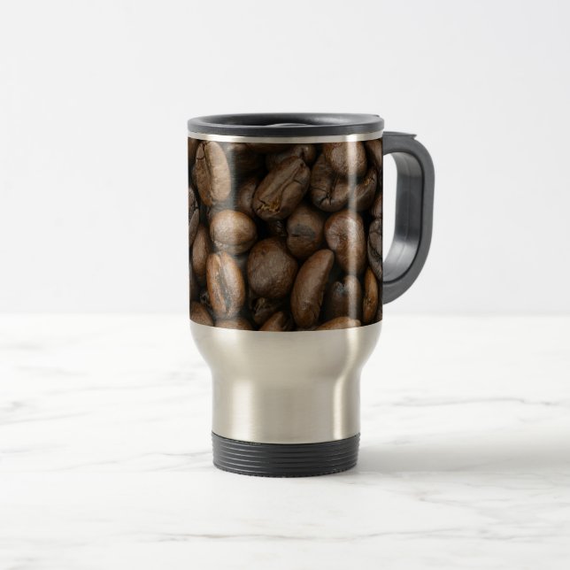 Caneca Térmica Feijões de café (Frente Esquerda)