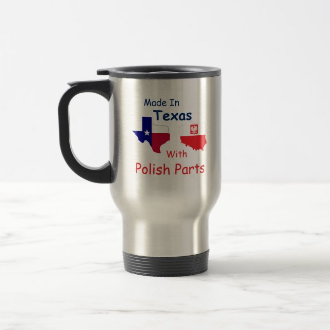 Caneca Térmica Feito No Texas Com Peças Poloneses (Esquerda)