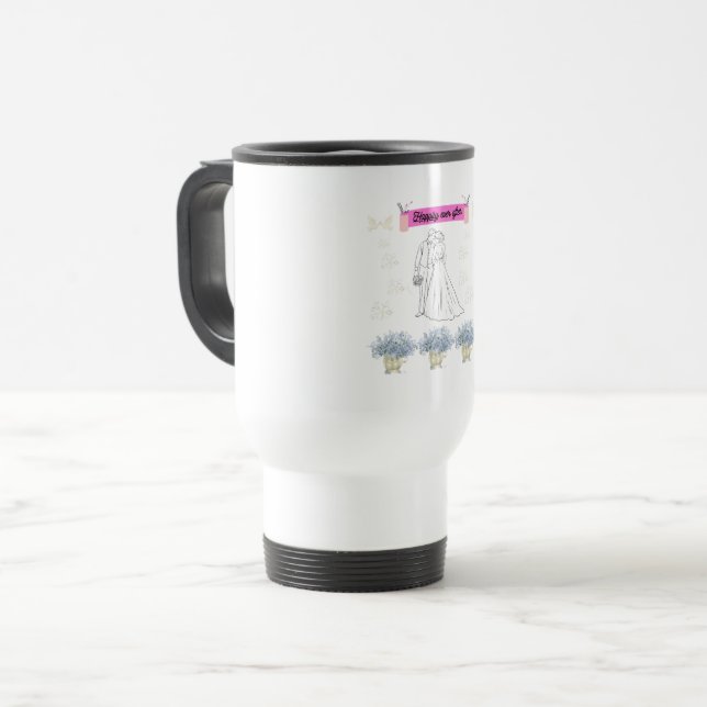 Caneca Térmica Felicidade para sempre (Frente Esquerda)