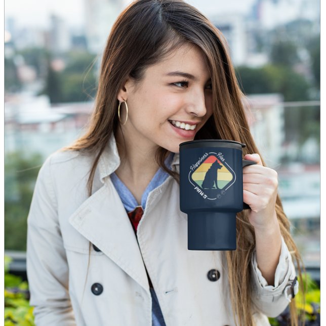 Caneca Térmica Felicidade tem patas Design (Criador carregado)