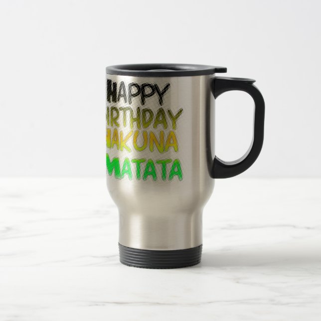 Caneca Térmica Feliz Aniversário Gelado Hakuna Matata eco Inspira (Direita)