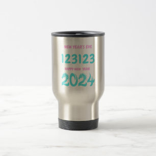 Caneca Térmica Feliz ano novo 2024 de 123123 de Ano Novo