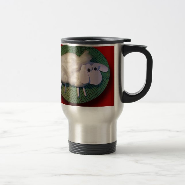 Caneca Térmica Feliz ano novo da ovelha 2015 #1 (Direita)