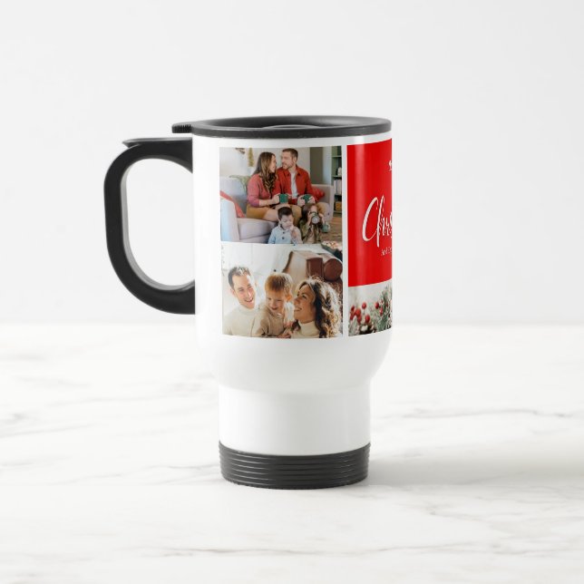 Caneca Térmica feliz ano novo Feliz de Natal 4 (Esquerda)