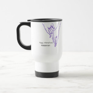 Caneca Térmica Feliz Celebração do Dia Internacional da Amizade