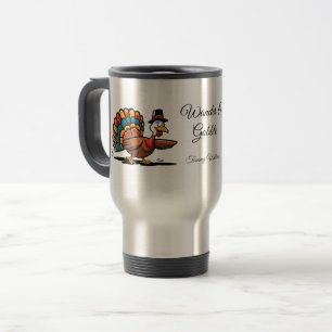 Caneca Térmica Feliz Dia de Ação de Graças - Turquia
