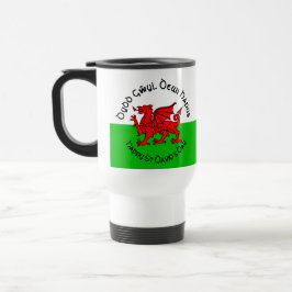 Caneca Térmica Feliz Dia de São Davi ao estilo celta