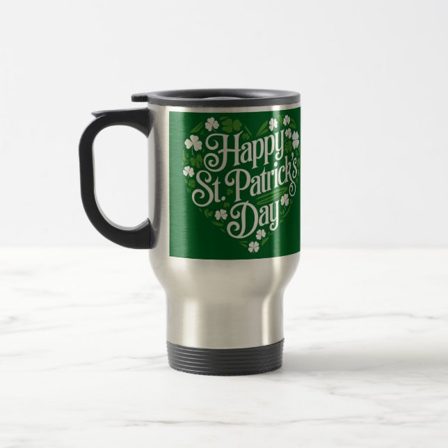 Caneca Térmica Feliz Dia de São Patrício (Esquerda)