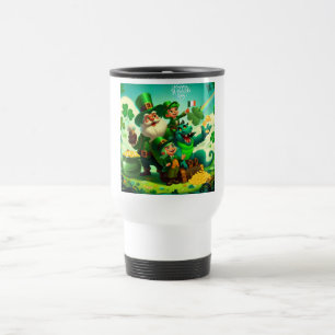 Caneca Térmica Feliz Dia de São Patrício colorido