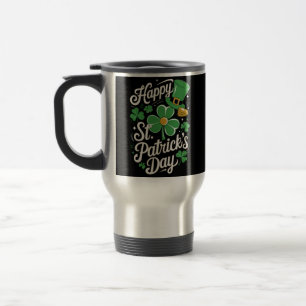 Caneca Térmica Feliz Dia de São Patrício Irlandês Heritage St Pat