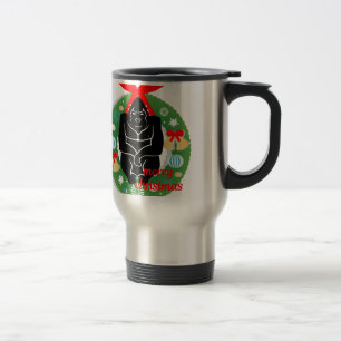 Caneca Térmica Feliz gorila de natal