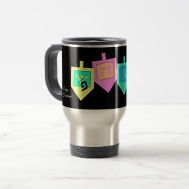 Caneca Térmica Feliz Hanukkah Hebraico