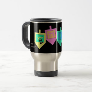 Caneca Térmica Feliz Hanukkah Hebraico