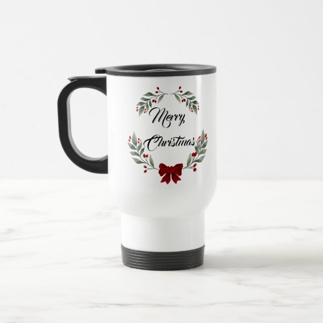 Caneca Térmica Feliz Natal (Esquerda)