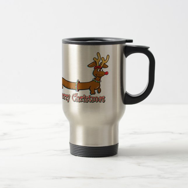 Caneca Térmica Feliz Natal Doxie (Direita)