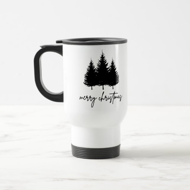 Caneca Térmica Feliz Natal minimalista Férias (Esquerda)