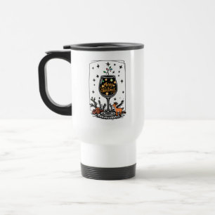 Caneca Térmica Feliz Natal num Vidro de Vinho