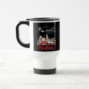 Caneca Térmica Feliz Natal Papais noeis Vermelhos Presentes de Ca