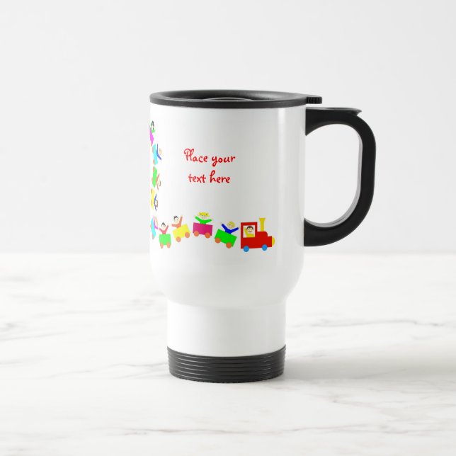 Caneca Térmica Feliz trem infantil (Direita)