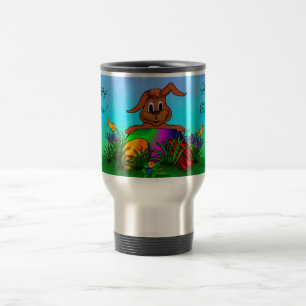 Caneca Térmica Felz pascoa! Coelho da páscoa