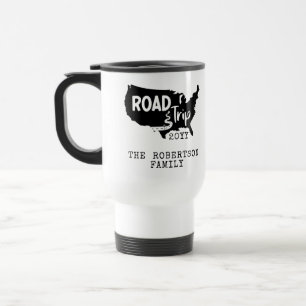 Caneca Térmica Férias Familiares Personalizadas   Family Road Tr