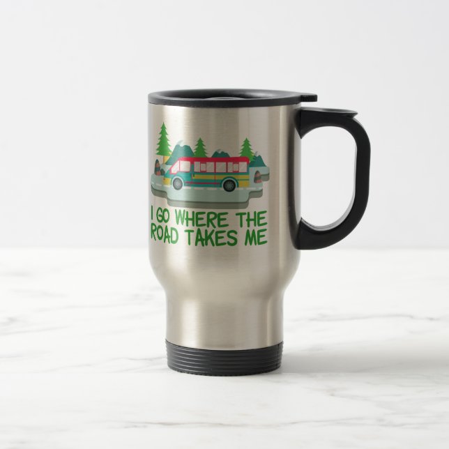 Caneca Térmica Férias na Viagem Rodoviária do Campo RV de Viajant (Direita)
