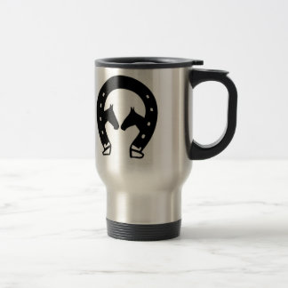 Caneca Térmica Ferradura com Cavalos