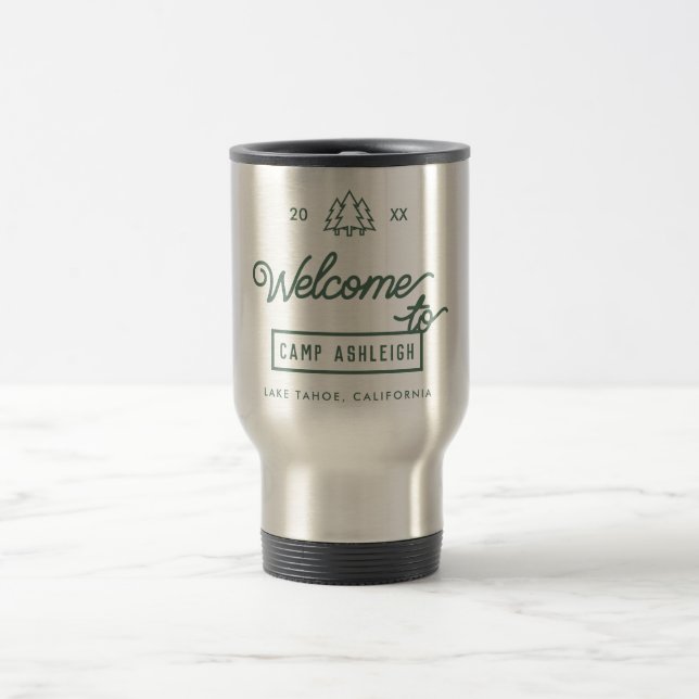Caneca Térmica Festa de solteira de Tema do Camp Personalizada (Centro)