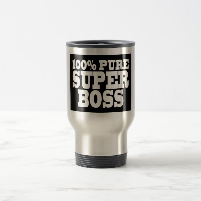 Caneca Térmica Festas de aniversário dos chefes: Chefe super puro (Centro)