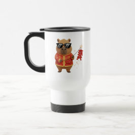 Caneca Térmica Festive Firecracker Capybara Lunar New Year