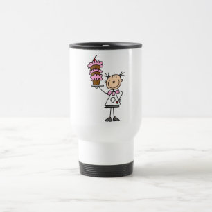 Caneca Térmica Figura fêmea camiseta e presentes da vara do