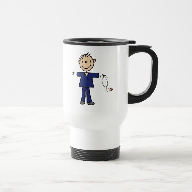 Caneca Térmica Figura masculina pele da vara do meio da (Direita)