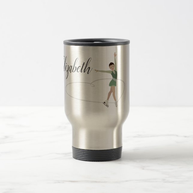 Caneca Térmica Figura patinador asiática personalizado (Centro)