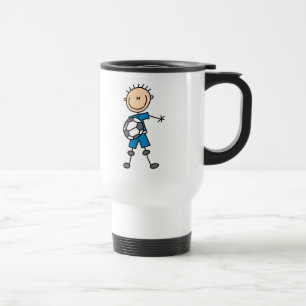 Caneca Térmica Figura uniforme azul presentes da vara do menino