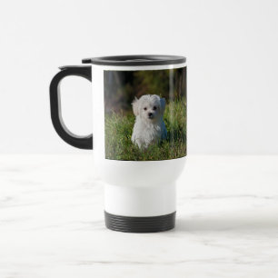 Caneca Térmica Filhote branco fofo