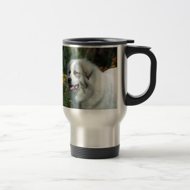 Caneca Térmica Filhote de cachorro de grandes Pyrenees (Direita)