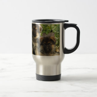 Caneca Térmica Filhotes de cachorro do german shepherd