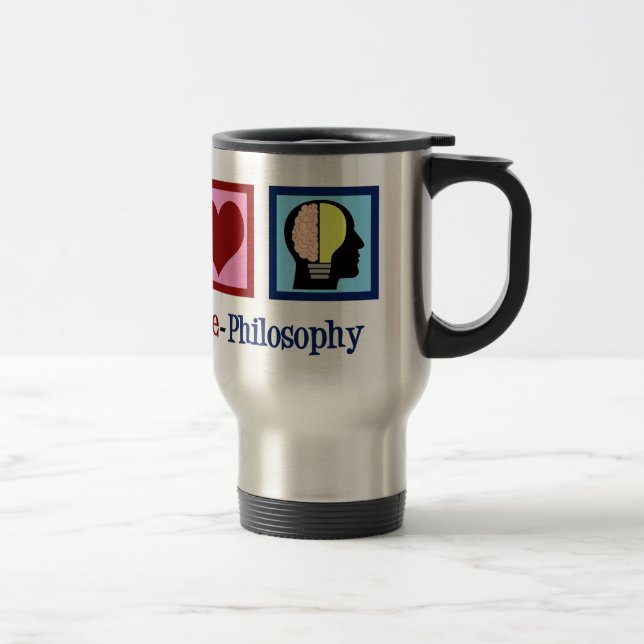 Caneca Térmica Filosofia de Paz e Amor (Direita)